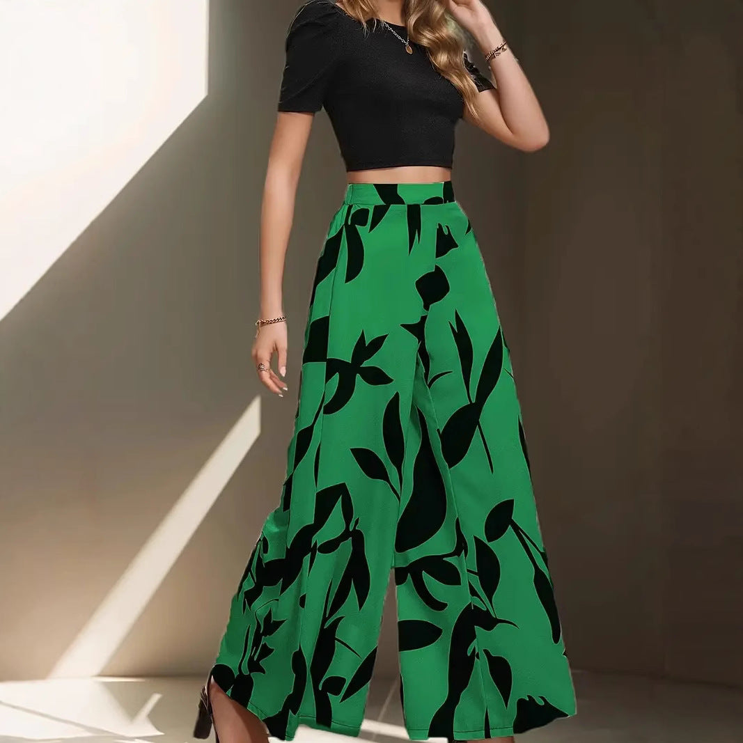 Damen Palazzohosen mit floralem Muster R&B