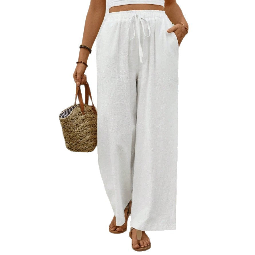 Damen Culotte Jumpsuit mit elastischem Bund und weiter Beinform R&B