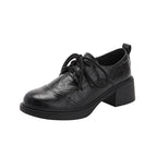 Damen Elegante Halbschuhe mit komfortablem Blockabsatz und individuell regulierbarem Schnürsystem R&B