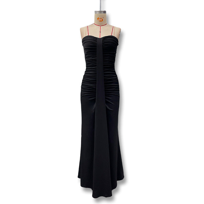 Damen Figurbetontes Maxikleid mit Raffungen und zartem Schnitt R&B