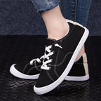 Damen Freizeitschuhe aus strapazierfähigem Canvas mit klassischem Schnürdesign R&B
