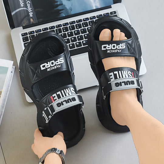 Damen bequeme und trendige Sportsandalen mit verstellbaren Riemen R&B