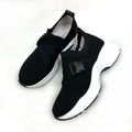 Damen Sportliche Slip-On Sneakers mit elastischem Haltand
