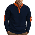 Herren Sportpullover mit Stehkragen R&B