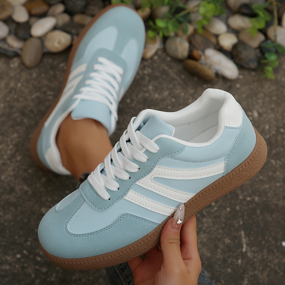 Damen Sportliche Freizeit-Sneaker mit klassischer Silhouette und atmungsaktiver Oberfläche R&B