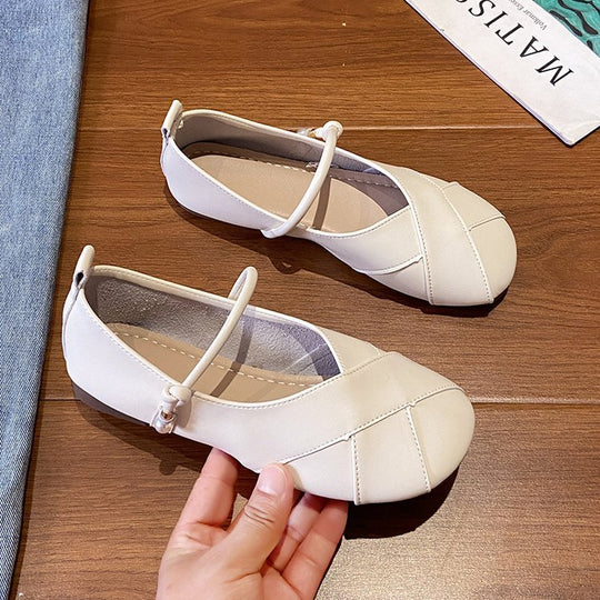 Damen Ballerinas mit dekorativem Riemen R&B