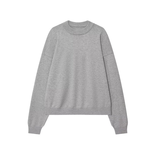 Damen lässiger Sweatshirt mit engem Kragen R&B
