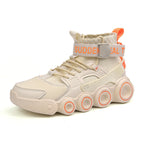 Damen Streetwear High-Top Sneakers mit innovativem Riemensystem R&B