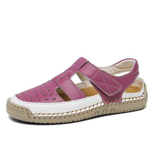 Damen Bequeme und luftige Freizeitsandalen mit ergonomischem Fußbett R&B
