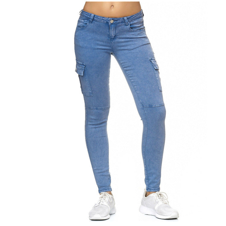 Damen Cargo-Hose mit elastischem Bund und praktischen Seitentaschen R&B