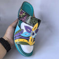Damen Komfortable und stilvolle Blumensandalen R&B