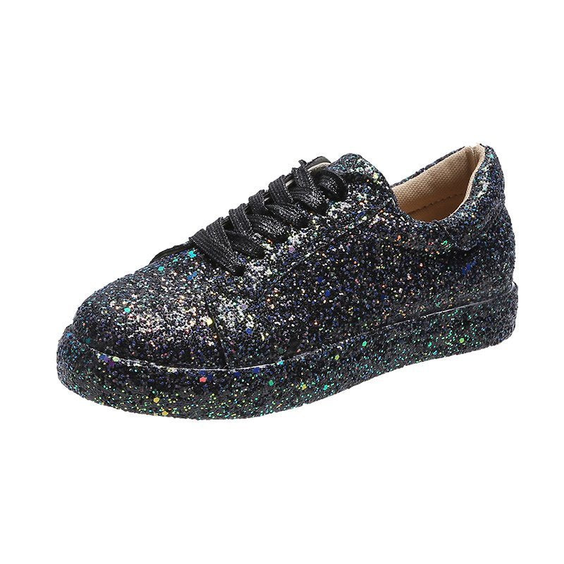 Damen Glitzernde Freizeit-Sneaker mit atmungsaktiver Sohle und rutschfestem Design R&B