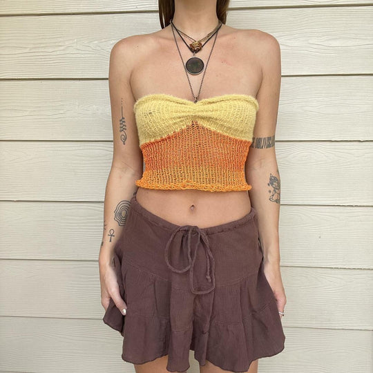 Damen Cropped Top R&B
