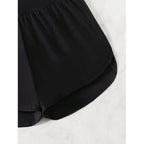 Damen Sportliche Shorts mit hohem Bund und lockerem Schnitt R&B