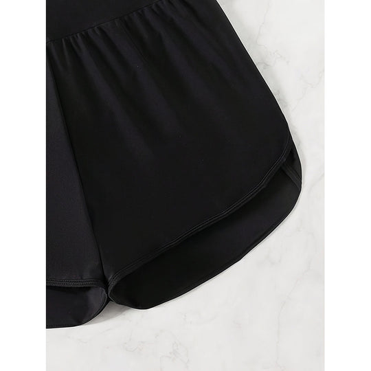Damen Sportliche Shorts mit hohem Bund und lockerem Schnitt R&B
