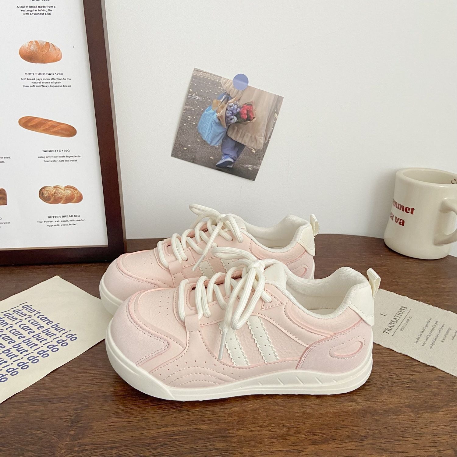 Damen Bequeme Freizeitsneakers mit atmungsaktivem Obermaterial und flexibler Sohle