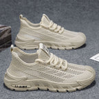 Damen Atmungsaktive Sportsneakers mit elastischer Schnürung und robustem Sohlenprofil