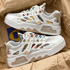 Damen modische Sneakers mit atmungsaktiver Mesh-Oberfläche und dämpfendem Fußbett R&B