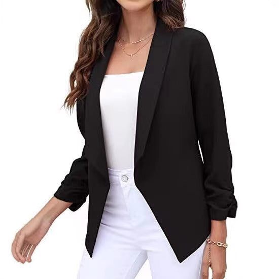 Damen eleganter und luftiger Blazer mit asymmetrischem Schnitt R&B