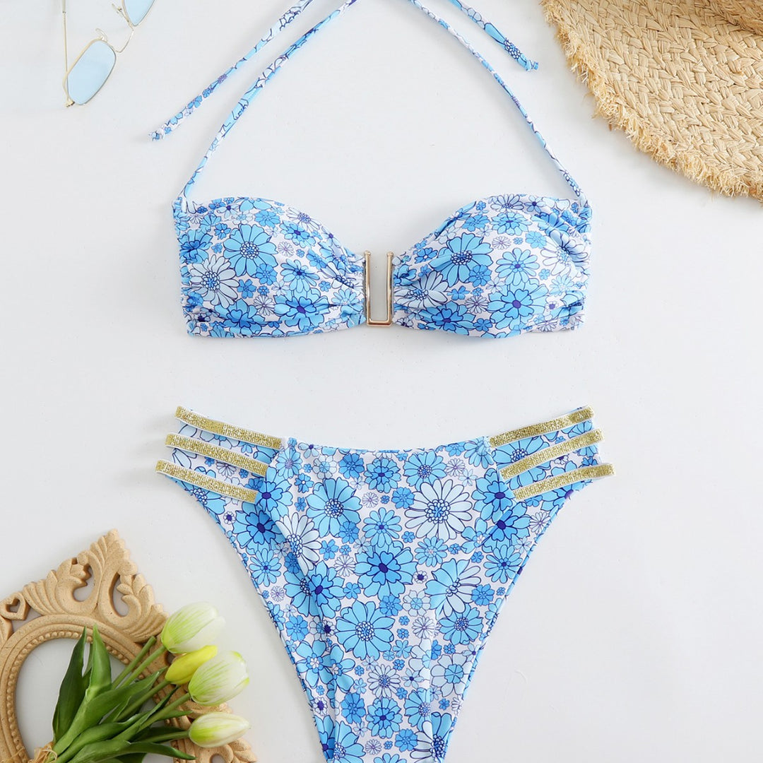 Damen Bandeau-Bikini mit verstellbaren Trägern und elegantem Schnitt R&B