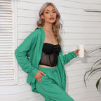 Damen Oversized Hemdbluse aus leichtem Material mit Knopfleiste R&B