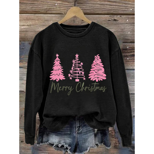 Damen gemütlicher Christmas Sweatshirt mit festlichem Print R&B