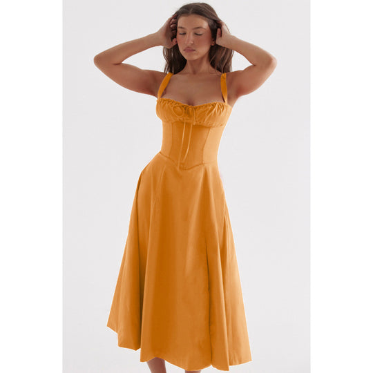 Damen Maxikleid mit floralem Design und elegantem Schlitz R&B
