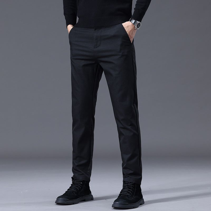 Herren entspannte Slim-Fit Hose mit praktischen Eingrifftaschen R&B