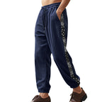 Herren Freizeit-Hose mit elastischem Bund und stylischem Bandana-Design R&B