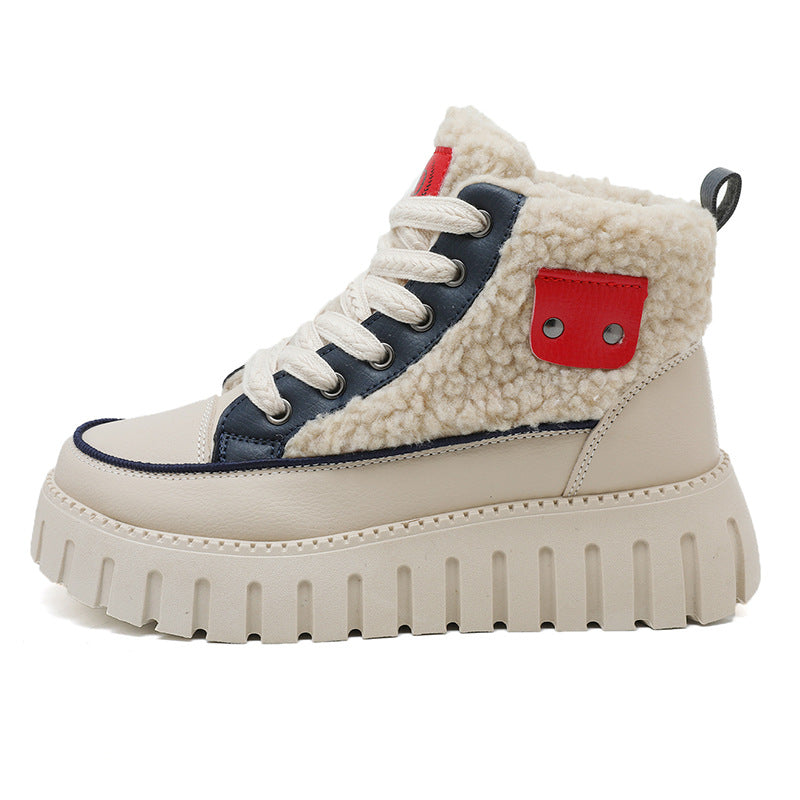 Damen hochwertige Warmfutter-Stiefeletten mit rutschfester Profilsohle R&B