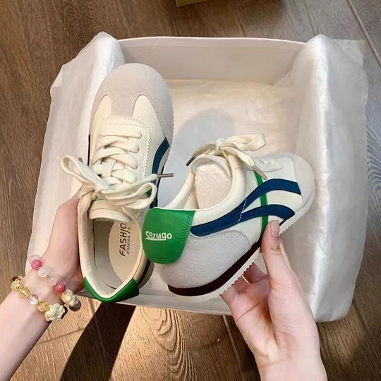 Damen komfortable Sneakers im Retro-Style mit atmungsaktiven Obermaterialien R&B