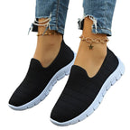 Damen Slip-On Sneakers mit atmungsaktiver Oberflächenstruktur und rutschfester Sohle R&B