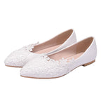 Damen Elegante Ballerinas mit filigraner Blumenstickerei R&B