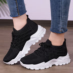 Damen Sportliche und atmungsaktive Laufschuhe mit elastischem Schaft R&B