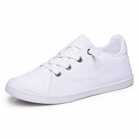 Damen Bequeme Canvas Sneakers mit atmungsaktiver Innensohle R&B