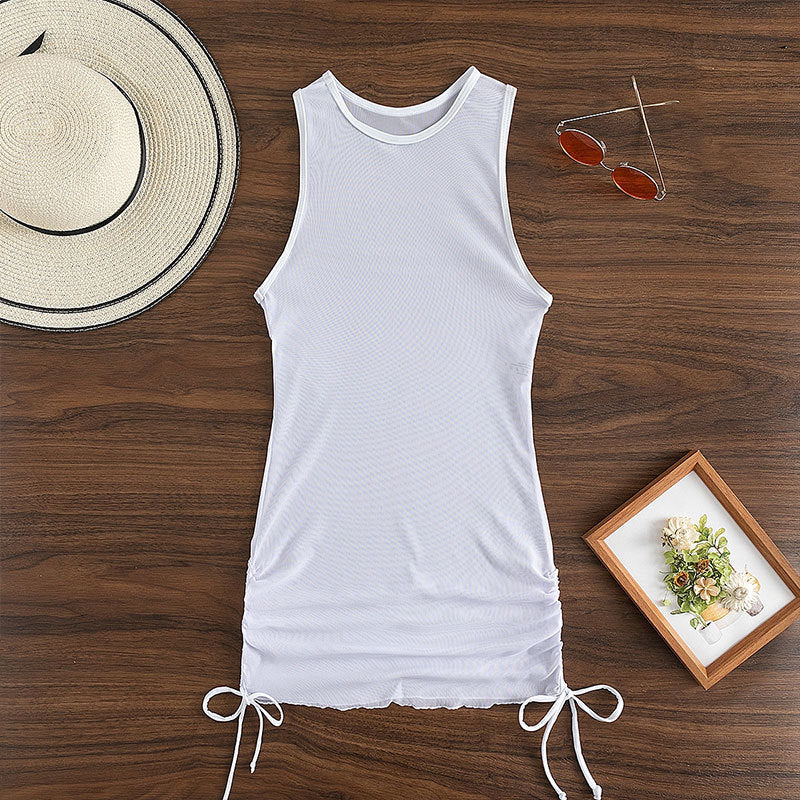 Damen Transparenter Strandkleid