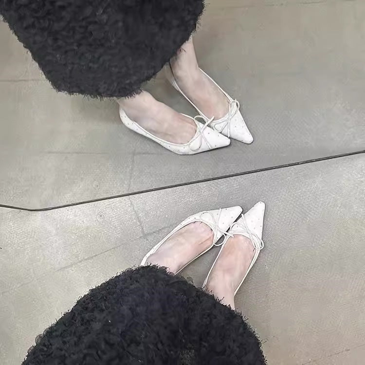Damen elegante Pumps mit zierlichem Schnürdetail R&B