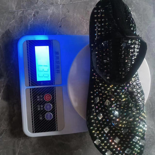 Damen elegante Strass-Ballerinas R&B