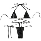 Damen Triangel-Bikini mit glamourösem Ringdetail R&B