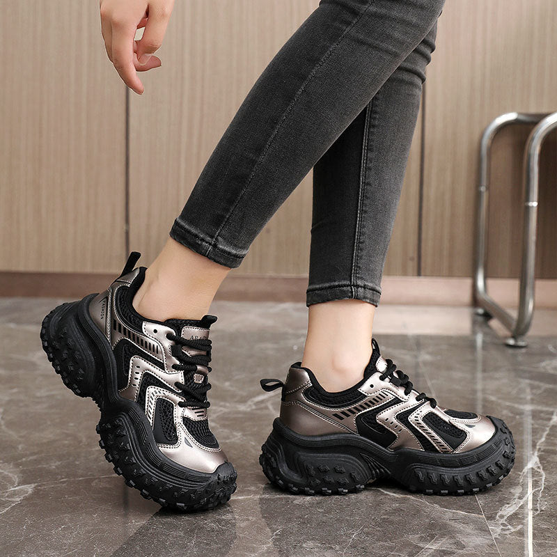 Damen Sportliche Lauf-Sneaker mit rutschfester Sohle und atmungsaktiver Struktur R&B