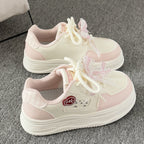 Damen Sportliche Sneakers mit verspieltem Katzenmotiv und bequemer Dämpfung