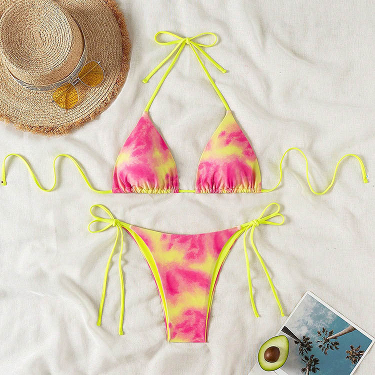 Damen Triangel-Bikini mit verstellbaren Trägern R&B