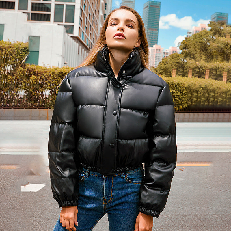 Damen modische cropped Steppjacke R&B