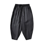 Damen Locker geschnittene Leinenhose mit elastischem Bund R&B