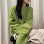 Damen Pullover mit weichem, flauschigem Material R&B