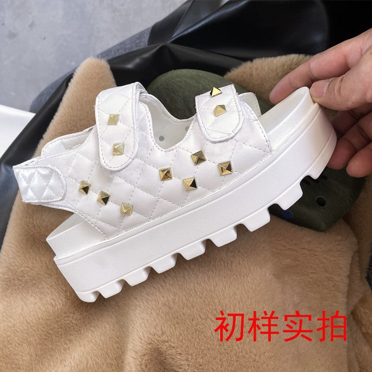 Damen Komfortsandalen mit verstellbaren Riemen und rutschfester Sohle R&B