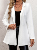 Damen Eleganter Strickblazer mit feinem Muster R&B
