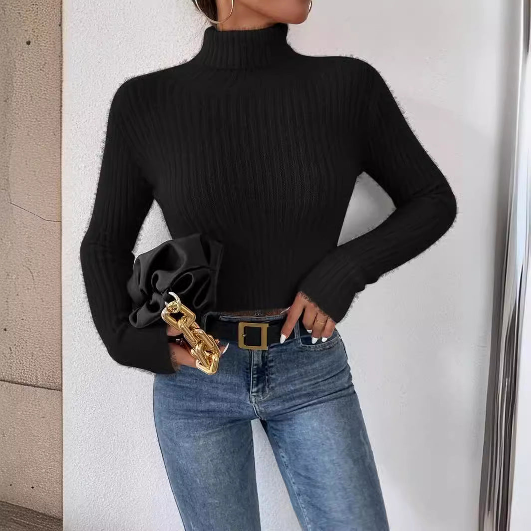 Damen Chic Rollkragenpullover aus feinem Strick R&B