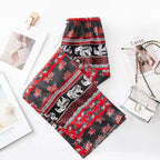 Damen Haremshose mit buntem Elefantenmuster
