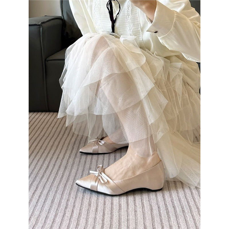 Damen Ballerinas mit zierlichem Schleifenakzent R&B